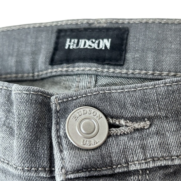 HUDSON Krista Super Skinny Jeans 5-Pocket Dungaree Denim Pants Mid-rise, Grey - Picture 6 of 13
